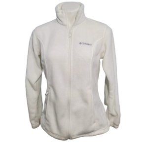 Columbia - White Fleece Zip Up
